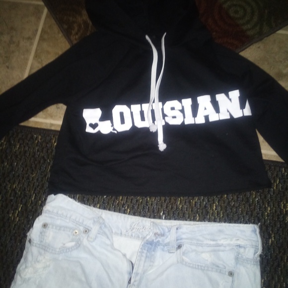 Rue 21 half shirt medium American eagle size 6 - Picture 4 of 6